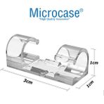 Microcase Yapışkanlı Kablo Sabitleyici Düzenleyici Çok Amaçlı Kablo Toparlayıcı Klips SET-AL4551 20 Adet - Beyaz