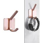 Microcase Yapışkanlı Metal Banyo Mutfak Eşya Havlu Vb. Ürün Askılığı - ROSE GOLD AL4618 1 Adet Pembe