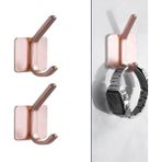 Microcase Yapışkanlı Metal Banyo Mutfak Eşya Havlu Vb. Ürün Askılığı Siyah -AL4618 2 Adet - Pembe