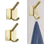 Microcase Yapışkanlı Metal Banyo Mutfak Eşya Havlu Vb. Ürün Askılığı Siyah -AL4618 2 Adet (Siyah)
