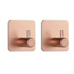 Microcase Yapışkanlı Metal Banyo Mutfak Eşya Havlu Vb. Ürün Askılığı Siyah -AL4619 2 Adet - Pembe