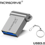 Microdrive 128Gb.Usb 3.0 Hızlı Usb Flash Bellek Metal Minik Sağlam - Gri - 128 GB