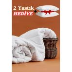 Microfiber Biyeli Çift Kişilik Yorgan 195X215 + 2 Yastık Hediye ! Özel Ölçü