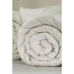 Microfiber Çift Kişilik Yorgan 2 Yastık Set - Beyaz - 200 x 220 cm