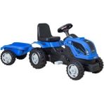 Micromax MMX00343 Pedallı Mavi Römorklu Çocuk Traktör