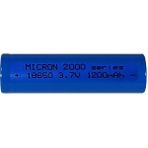 Micron 1200 Mah 3.7 V 18650 Li-Ion Şarj Edilebilir Pil Başlıksız - 1 Adet