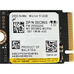 Micron 2550 512GB 22X30 M.2 Nvme SSD - Yok