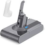 Micron Dyson V8 SV10 İle Uyumlu Süpürge Bataryası 4000 Mah Yüksek Kapasite, Yüksek Performans Uzun Kullanım Li-ion Muadil Batarya SV10, Absolute, Absolute Cord-Free, Animal, Animal