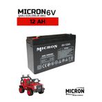 Micron Oyuncak Araba Aküsü(Pili, Bataryası 6v (VOLT) 12ah (Amper) 2026 Üretim