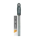 Microplane Zester mutfak rendesi, antrasit gri, narenciye, parmesan, zencefil, çikolata ve hindistan cevizi için, ince paslanmaz çelik bıçaklı – ABD'de üretilmiştir