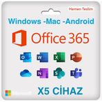 Microsoft Office 365 / 5 Cihaz 1 Yıl Abonelik Hesabı