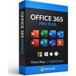 Microsoft Office 365 Pro Plus 2025 Lisans Üyeliği - 1 Yıl Süreli Kullanıcı İçin Word, Excel, Outlook, Powerpoint, Onenote