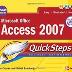 Microsoft Office Access 2007 QuickSteps 1st edition by Cronan, John (2007) Taschenbuch