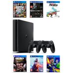 Microsoft Studio Sony Playstation 4 Slim Kasa 500 Gb+yenilenmiş+2. Ps4 Kol + GTA 5 Dahil 6 Dijital Oyun