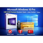 Microsoft Windows 10 Pro USB 32GB Premium Kurulum Paketi + Lisans Anahtarı | Türkçe