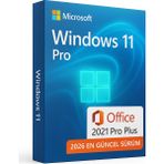 Microsoft Windows 11 Pro + Office 2021 Pro Plus – 2026 Key Orijinal Lisans, Ömür Boyu (32&64 Bit) Anlık Teslimat