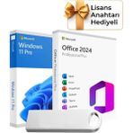 Microsoft Windows 11 Pro + Office 2024 Pro Plus Kurulum Dosyalı USB Bellek 16GB Lisans Anahtarı Hediyeli