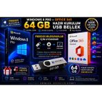 Microsoft Windows 8 Pro + Office 365 (5 Kullanıcı)| 64 GB Bootable USB Freedos Uygun