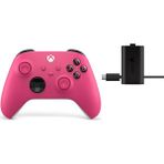 Microsoft Wireless Controller - Deep Pink Oyun Kumandası ve Şarj Kiti - Pembe