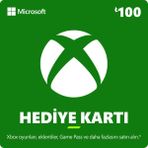 Microsoft Xbox Hediye Kartı 100 TL Oyun İçin Kullanılabilir Dijital Ürün