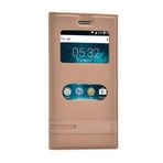 Microsonic 10543 Vestel Venüs V3 5020 Altın Dual View Gizli Mıknatıslı Kılıf