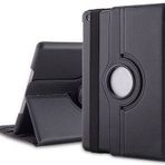 Microsonic 360 Rotating Stand Deri iPad 5 Siyah Kılıf
