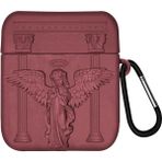 Microsonic Air-Podss 1. Nesil / 2. Nesil Kılıf Cartoon Figürlü Silikon - Bordo - Lacivert - AirPods 1 / 2
