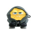 Microsonic AirPods 1. Nesil / 2. Nesil için Kılıf Cartoon Figürlü Silikon Crtn-Fgr-Spngb-Kpsn [AirPods 1/2 ile Uyumlu Kılıf - Haki]