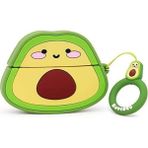 Microsonic AirPods 3. Nesil Kılıf Cartoon Figürlü Silikon Crtn-Fgr-Avkdo - Yeşil - Altın