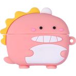Microsonic AirPods 3. Nesil Kılıf Cartoon Figürlü Silikon Crtn-Fgr-Ct-Dnzr-Pmb - Pembe - Sarı