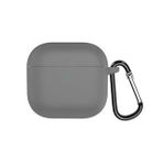 Microsonic Airpods 4 Kılıf Askılı Mat Silikon Koyu Gri