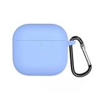 Microsonic AirPods 4 Kılıf Askılı Mat Silikon Mavi [AirPods 4 ile Uyumlu Kılıf - Mavi]