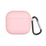 Microsonic AirPods 4 Kılıf Askılı Mat Silikon Pembe [AirPods 4 ile Uyumlu Kılıf - Pembe]