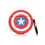 Microsonic Airpods 4.nesil / Anc Kılıf Cartoon Figürlü Silikon Crtn-fgr-cptn-amrk Kırmızı - Mavi