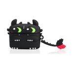 Microsonic Airpods 4.nesil / Anc Kılıf Cartoon Figürlü Silikon Crtn-fgr-tthlss Dark Silver