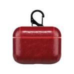 Microsonic Airpods 4.nesil / Anc Kılıf Litchi Texture Kırmızı