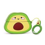 Microsonic Airpods 4.Nesil/ANC Kılıf Cartoon Figürlü Silikon Crtn-Fgr-Avkdo [AirPods 4 ile Uyumlu Kılıf - Yeşil - Altın]