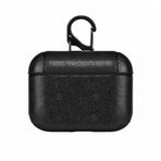Microsonic Airpods 4.Nesil/ANC Kılıf Litchi Texture Siyah [AirPods 4 ile Uyumlu Kılıf - Siyah]