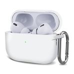 Microsonic AirPods Pro 2.Nesil için Kılıf Askılı Mat Silikon Beyaz [AirPods Pro 2. Nesil ile Uyumlu Kılıf - Beyaz]