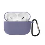 Microsonic AirPods Pro 2.Nesil için Kılıf Liquid Silicone Lansman Lavanta Grisi [AirPods Pro 2. Nesil ile Uyumlu Kılıf - Lavanta Grisi]