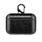 Microsonic AirPods Pro 2.Nesil için Kılıf Litchi Texture Siyah [AirPods Pro 2. Nesil ile Uyumlu Kılıf - Siyah]