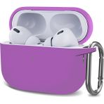 Microsonic Airpods Pro 2.nesil Kılıf Askılı Mat Silikon Lila - AirPods Pro 2. Nesil