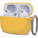Microsonic Airpods Pro 2.nesil Kılıf Askılı Mat Silikon Sarı - AirPods Pro 2. Nesil