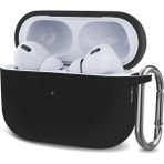 Microsonic Airpods Pro 2.nesil Kılıf Askılı Mat Silikon Siyah - AirPods Pro 2. Nesil
