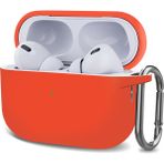 Microsonic Airpods Pro 2.nesil Kılıf Askılı Mat Silikon Turuncu - AirPods Pro 2. Nesil