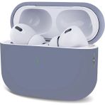 Microsonic AirPods Pro 2.Nesil Kılıf Mat Silikon Lavanta Grisi
