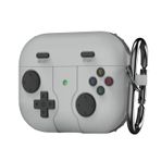 Microsonic AirPods Pro 3 için Kılıf Cartoon Figürlü Silikon Retro Gameboy Gri [AirPods Pro 3 ile Uyumlu Kılıf - Gri]
