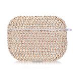 Microsonic Airpods Pro 3 için Kılıf Diamond Swarovski Görünümlü Taşlı Rose Gold [AirPods Pro 3 ile Uyumlu Kılıf - Rose Gold]