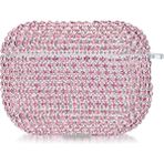 Microsonic Airpods Pro 3 Kılıf Diamond Swarovski Görünümlü Taşlı Pembe