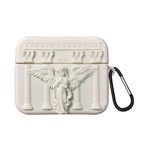 Microsonic AirPods Pro için Kılıf Cartoon Figürlü Silikon Crtn-Fgr-Pry-Angl-Bj [AirPods Pro ile Uyumlu Kılıf - Bej - Gri]